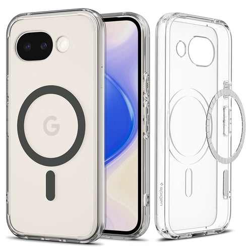 Husa pentru Google Pixel 10a, Spigen Ultra Hybrid MagSafe (ACS11277), cenusiu