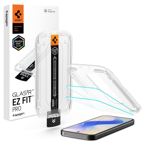 Folie de protectie pentru Google Pixel 10a, Spigen (2 pack) Glas.tR EZ-FIT (AGL11364)