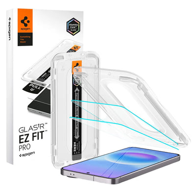 Folie de protectie pentru Samsung Galaxy A57 5G, Spigen (2 pack) Glas.tR EZ-FIT Pro (AGL11397)