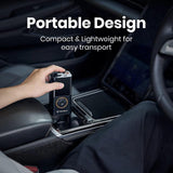Techsuit Car Compressor GoInflate (AI1), Wireless, cu Flashlight, 4000mAh, Baterie externa, 17L/min Airflow, 150PSI, Negru