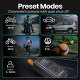 Techsuit Car Compressor GoInflate (AI1), Wireless, cu Flashlight, 4000mAh, Baterie externa, 17L/min Airflow, 150PSI, Negru