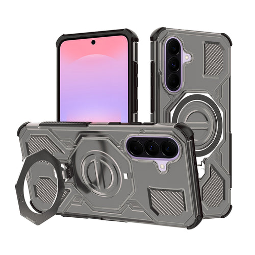 Husa pentru Samsung Galaxy A37 5G, Techsuit Carbon Shield PRO, fumuriu