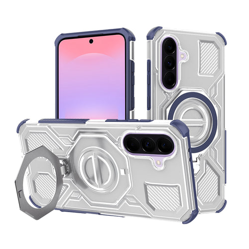 Husa pentru Samsung Galaxy A37 5G, Techsuit Carbon Shield PRO, albastru