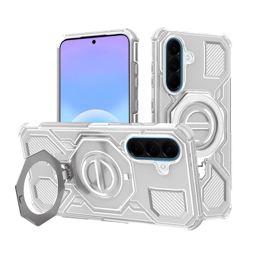 Husa pentru Samsung Galaxy A57 5G, Techsuit Carbon Shield PRO, alb