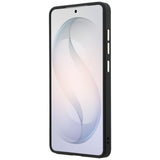 Husa pentru Samsung Galaxy S26 Ultra, Guess Saffiano Peony Embossed Ring MagSafe (GUHMS26LPSAMSECK), negru