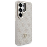 Husa pentru Samsung Galaxy S26 Ultra, Guess 4G Big Rhinestone Triangle Strap MagSafe (GUHMS26LP4G4DCSP), roz