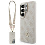 Husa pentru Samsung Galaxy S26 Ultra, Guess 4G Big Rhinestone Triangle Strap MagSafe (GUHMS26LP4G4DCSP), roz