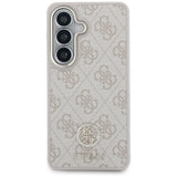 Husa pentru Samsung Galaxy S26, Guess 4G Big Rhinestone Triangle Strap (GUHMS26SP4G4DCSP), roz