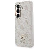 Husa pentru Samsung Galaxy S26, Guess 4G Big Rhinestone Triangle Strap (GUHMS26SP4G4DCSP), roz