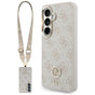 Husa pentru Samsung Galaxy S26, Guess 4G Big Rhinestone Triangle Strap (GUHMS26SP4G4DCSP), roz