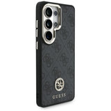 Husa pentru Samsung Galaxy S26 Ultra, Guess 4G Big Rhinestone Triangle Strap MagSafe (GUHMS26LP4G4DCSK), negru