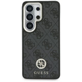 Husa pentru Samsung Galaxy S26 Ultra, Guess 4G Big Rhinestone Triangle Strap MagSafe (GUHMS26LP4G4DCSK), negru
