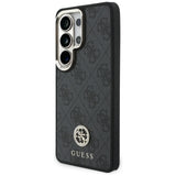 Husa pentru Samsung Galaxy S26 Ultra, Guess 4G Big Rhinestone Triangle Strap MagSafe (GUHMS26LP4G4DCSK), negru