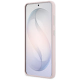 Husa pentru Samsung Galaxy S26, Karl Lagerfeld Full Wrapped Grained Piele cu Signature Resin Logo (KLHCS26SPGFKSRSP), roz