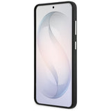 Husa pentru Samsung Galaxy S26, Karl Lagerfeld Full Wrapped Grained Piele cu Signature Resin Logo (KLHCS26SPGFKSRSK), negru