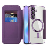 Husa pentru Samsung Galaxy A57 5G, Techsuit SmartMag Book Case, albastru