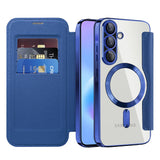 Husa pentru Samsung Galaxy A57 5G, Techsuit SmartMag Book Case, albastru