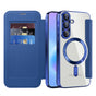 Husa pentru Samsung Galaxy A57 5G, Techsuit SmartMag Book Case, albastru