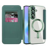 Husa pentru Samsung Galaxy A57 5G, Techsuit SmartMag Book Case, albastru