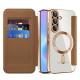 Husa pentru Samsung Galaxy A57 5G, Techsuit SmartMag Book Case, albastru