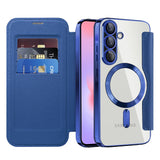 Husa pentru Samsung Galaxy A37 5G, Techsuit SmartMag Book Case, albastru
