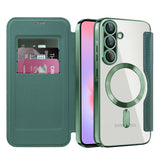 Husa pentru Samsung Galaxy A37 5G, Techsuit SmartMag Book Case, albastru