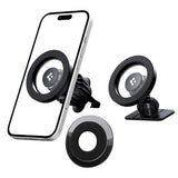 Suport auto Spigen MFT13 (ACP08314), MagSafe, pentru Bord, Grila ventilatie, 360A° Rotatie, Prindere magnetica, Universal, Reglabil, negru