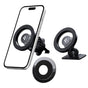 Suport auto Spigen MFT13 (ACP08314), MagSafe, pentru Bord, Grila ventilatie, 360A° Rotatie, Prindere magnetica, Universal, Reglabil, negru