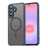 Husa pentru Samsung Galaxy A37 5G, Techsuit HaloFrost II MagSafe, bleumarin