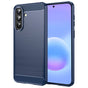 Husa pentru Samsung Galaxy A57 5G, Techsuit Carbon Silicone, albastru