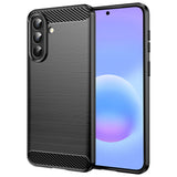 Husa pentru Samsung Galaxy A57 5G, Techsuit Carbon Silicone, albastru