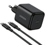 Incarcator retea UGREEN X524 (65054), cu Type-C Cable Included, USB-C, GaN, Incarcare rapida, 45W, negru
