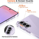 Husa pentru Samsung Galaxy A36 5G, Techsuit Shockproof Clear Silicone, transparenta