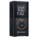 Techsuit Car Compressor GoInflate (AI1), Wireless, cu Flashlight, 4000mAh, Baterie externa, 17L/min Airflow, 150PSI, Negru