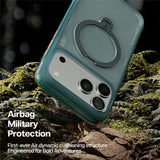 Husa pentru iPhone 17 Pro Max, Torras Ostand Spin Air Series, verde