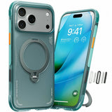 Husa pentru iPhone 17 Pro Max, Torras Ostand Spin Air Series, verde