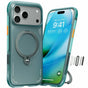 Husa pentru iPhone 17 Pro Max, Torras Ostand Spin Air Series, verde