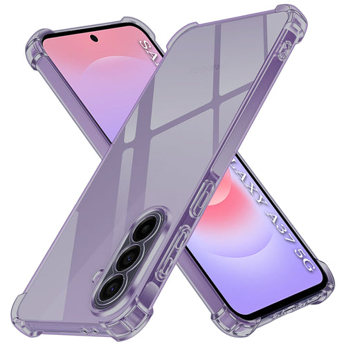 Husa pentru Samsung Galaxy A36 5G, Techsuit Shockproof Clear Silicone, fumuriu