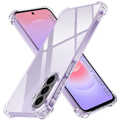 Husa pentru Samsung Galaxy A36 5G, Techsuit Shockproof Clear Silicone, transparenta