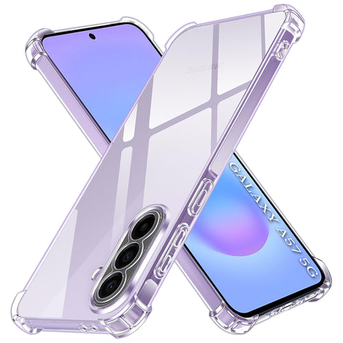 Husa pentru Samsung Galaxy A57 5G, Techsuit Shockproof Clear Silicone, transparenta