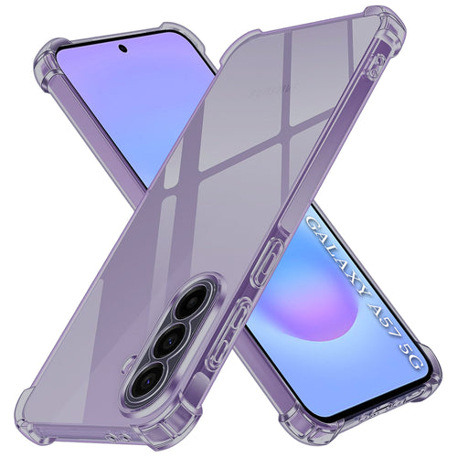 Husa pentru Samsung Galaxy A57 5G, Techsuit Shockproof Clear Silicone, fumuriu