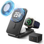 Incarcator wireless ESR CryoBoost 3in1 (2C590), pentru Apple Devices, cu 65W Adapter, Pliabil, Incarcare rapida, Qi2, 25W, negru