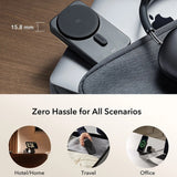 Incarcator wireless ESR CryoBoost 3in1 (2C590), pentru Apple Devices, cu 65W Adapter, Pliabil, Incarcare rapida, Qi2, 25W, negru