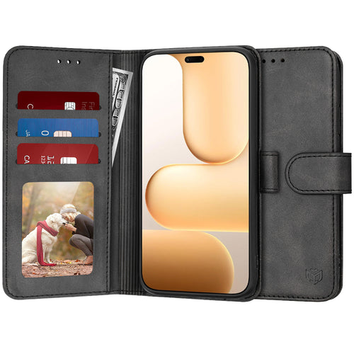 Husa pentru Honor 600 Lite, Techsuit Diary Book, negru