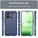 Husa pentru Honor 600 Lite, Techsuit Carbon Silicone, albastru
