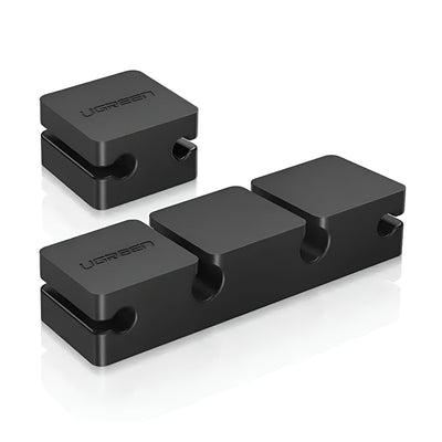 UGREEN Organizator cabluri 3+1 LP208 (70585), Main si Single, 4 Holder Clips, Negru