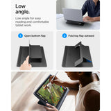 Spigen Slim Fold Laptop Holder LD201-S7 (AMP11116), pliabil, Slim, Stable, Anti-Slip, Non Adhesive, Up to 14, Negru