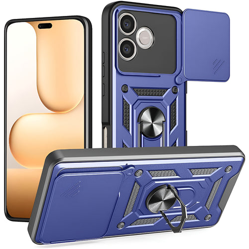 Husa pentru Honor 600 Lite, Techsuit CamShield Series, albastru