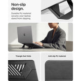 Spigen Slim Fold Laptop Stand LD201-S6 (AMP11115), pliabil, Slim, Stable, Anti-Slip, Negru