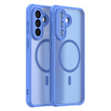 Husa pentru Samsung Galaxy A56 5G, Techsuit HaloFrost II MagSafe, albastru